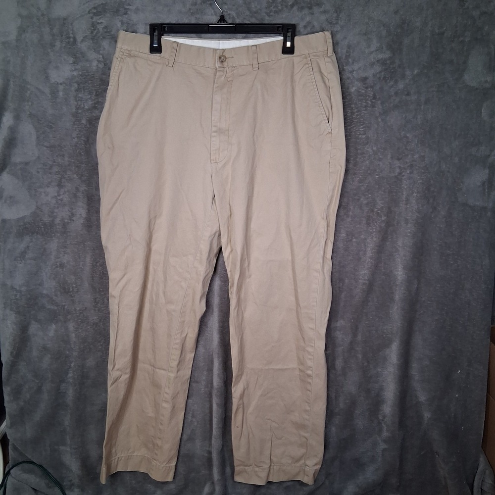 Vintage Polo Ralph Lauren Pants Men Size 36x30‎ Khaki Beige Straight Fit Casual